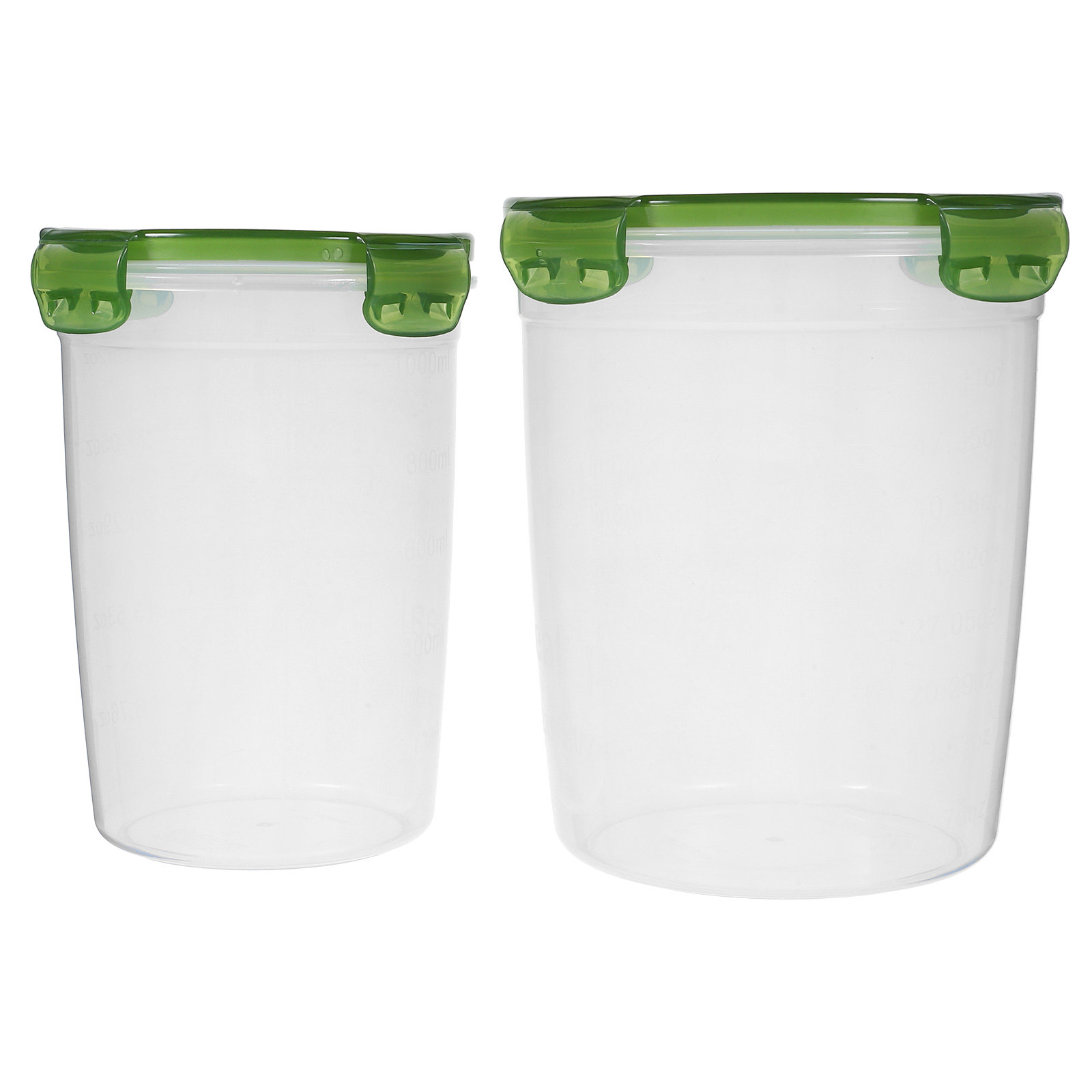 Food Storage Containers - 2 Stück luftdichte Vorratsdosen aus PP-Kunststoff,
