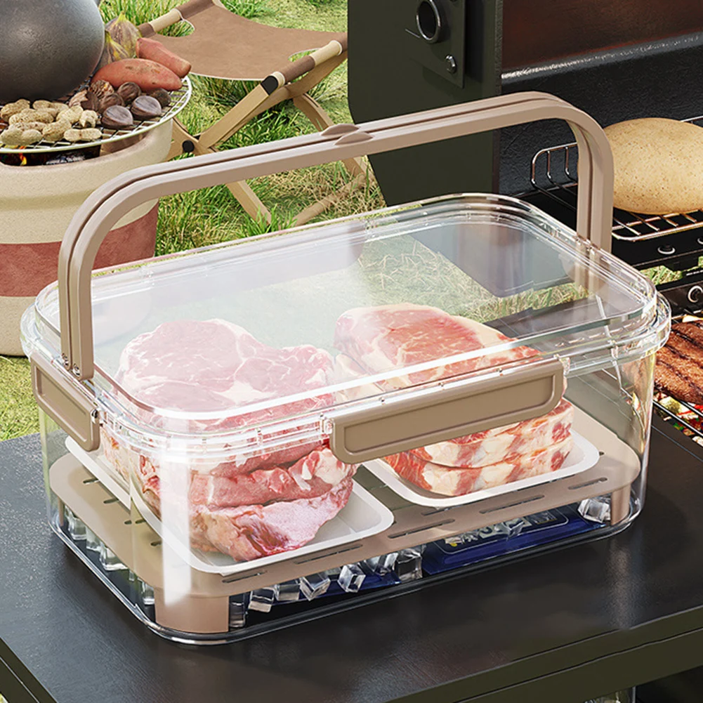 Food Storage Meals - Tragbarer Lebensmittelaufbewahrungsbehälter, großes Fassungsvermögen, luftdichte Frischbox