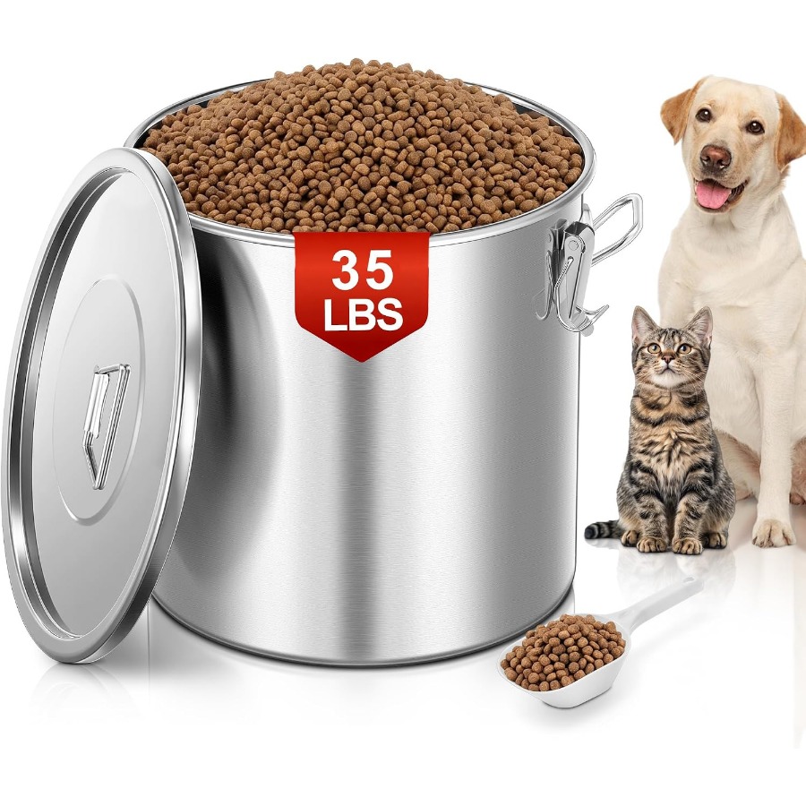 35LBS Luftdichter Edelstahl-Hu – Food Storage Containers Bewertung und Preis