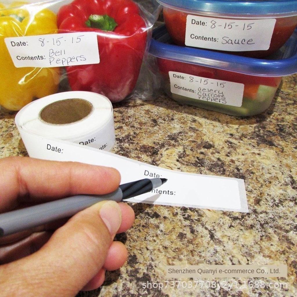 Auflösbare Etiketten zur Kennz – Food Storage Labels Bewertung und Preis