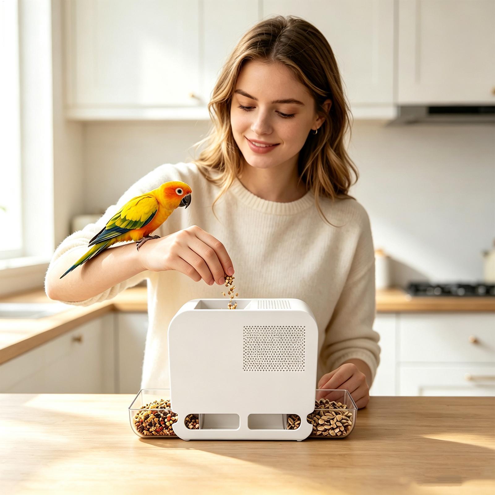Elektrische Vogelfutter-Schale – Food Storage With Dividers Bewertung und Preis