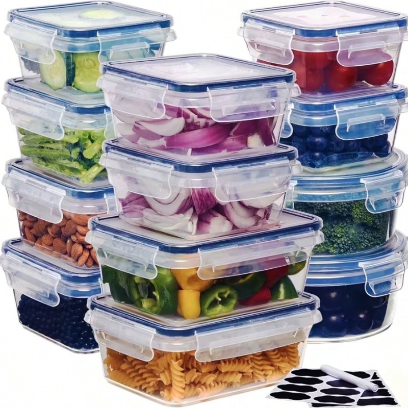12-teiliges Set aus Behältern  – Food Storage Labels Bewertung und Preis