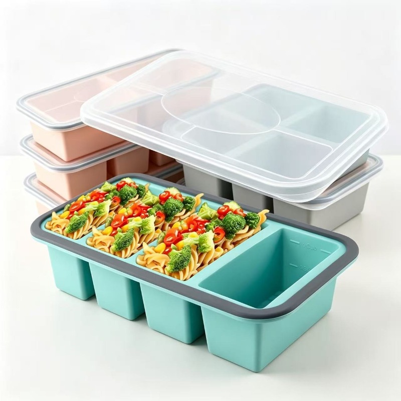 Silikon-Gefrierformen mit Deck – Food Storage Meals Bewertung und Preis