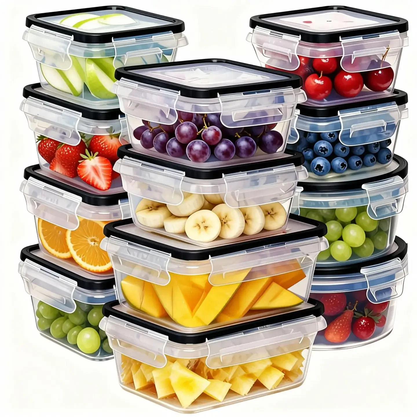 12-teiliges Set luftdichter Le – Food Storage With Dividers Bewertung und Preis