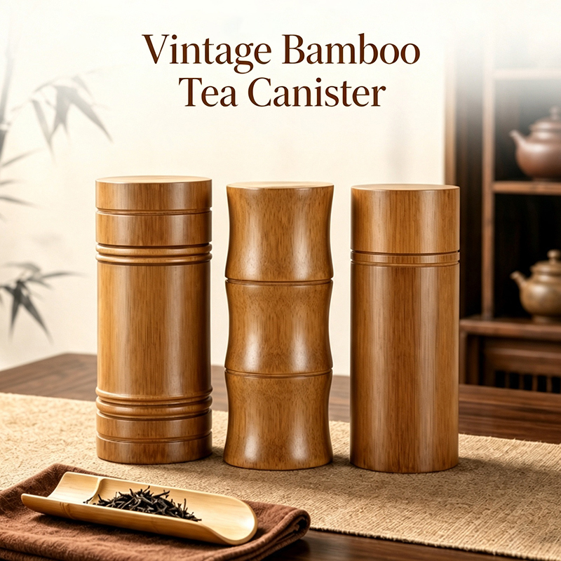 Vintage Bambus-Teedose Tragbar – Food Storage With Dividers Bewertung und Preis