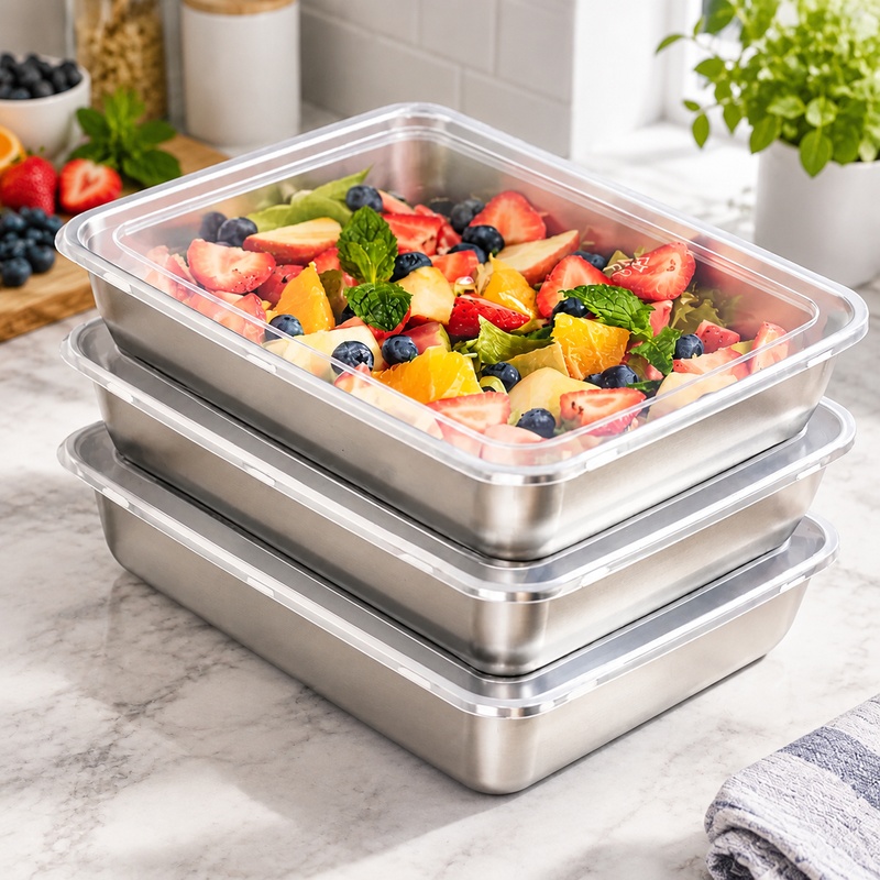 Dreifach-Packung Edelstahl-Leb – Food Storage Meals Bewertung und Preis